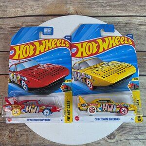 Hot Wheels 70 Plymouth Superbird HW Art Cars Set Collection